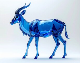 ガラスで出来たカモシカ