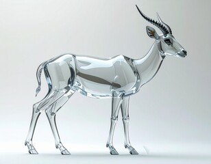 ガラスで出来たカモシカ