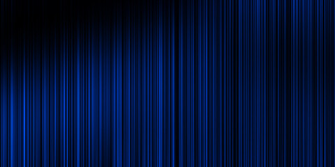 Illustration of fiber optic cable or computer code (Matrix) featuring vertical lines in Electric Blue, Cobalt, and Midnight Blue on a modern digital black background.