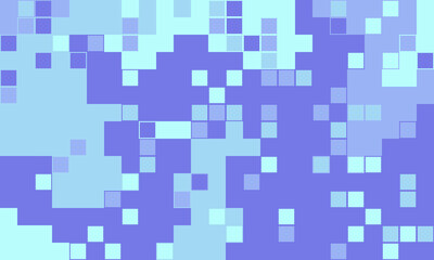 Fototapeta premium Abstract pixelated background in calming shades of blue. Perfect for tech, website design, presentations, or modern art projects. This image evokes a sense of digital fluidity and connectivity.