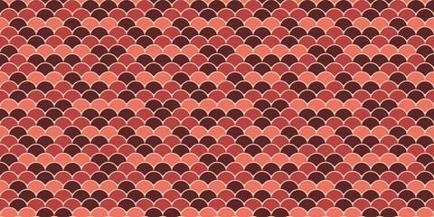 Elegant red and maroon fish scale pattern.  Perfect for textile design, website backgrounds, or any project needing a sophisticated, textured look. © Olena