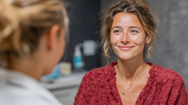 Hair loss consultation and diagnosis in medical setting for treatment options