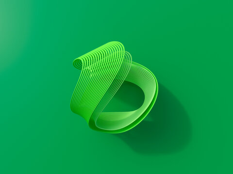 Abstract 3D rendering symbolizing connection and harmony in a network