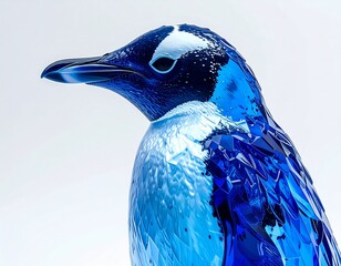 ガラスで出来たペンギン