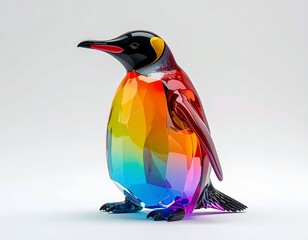 ガラスで出来たペンギン