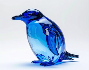 ガラスで出来たペンギン
