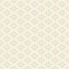 Vector vintage abstract flowers seamless pattern.