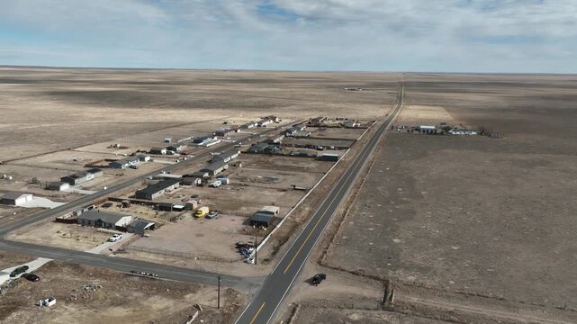 Purcell Colorado eastern view of town Colorado high plains.
