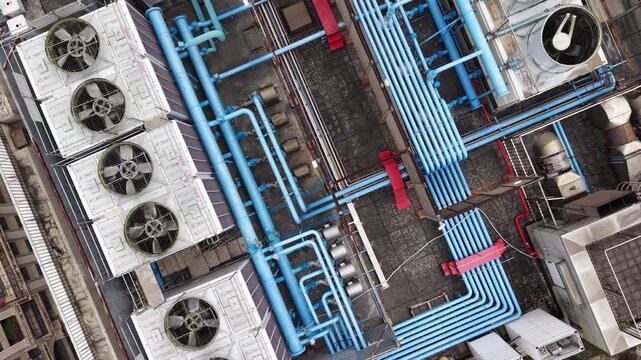 Industrial HVAC system.