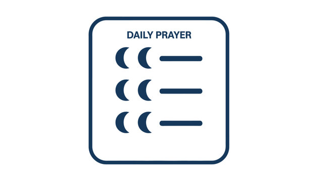 Daily Prayer Moon Phases List Graphic.