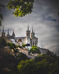 View of The Basilique Notre Dame de Fourvière, Lyon © Mikael