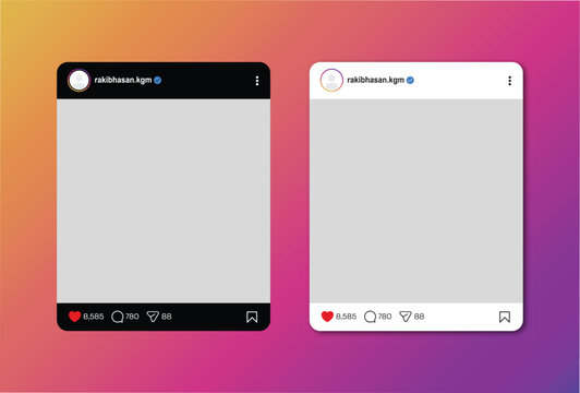 Instagram post ui mockup template_social media post mockup updated 2026