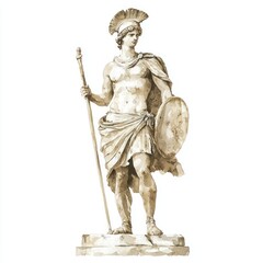 Obraz premium An ancient greek Perseus painting art clothing.