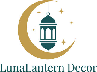 Minimalist Illustration of Festive Ramadan Mubarak Lantern Greeting Card Design  Vector Illustration