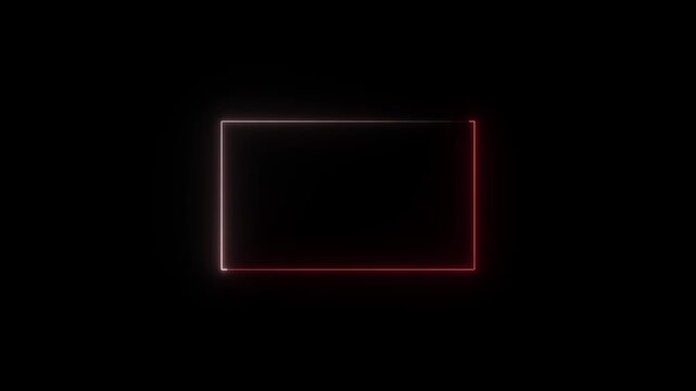 live streaming neon text frame animation box frame neon red frame live streaming game live Stream overlay animation for live  video Titles 4k.live streaming neon  frame animation