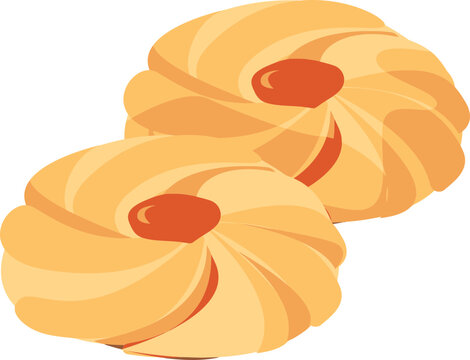 Sweet Pastry Dessert Food Item.