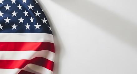 Obraz premium Honoring memories on memory day with patriotic american flag