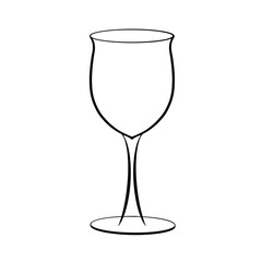 Obraz premium wine glass party celebrate illustration icon doodle inspired from drinking that can be use for social media, sticker, wallpaper, etc. with aesthetic color 