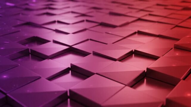 Modern abstract geometric pattern of llic triangles reflecting light