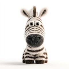 Fototapeta premium Zebra illustration cartoon animal.