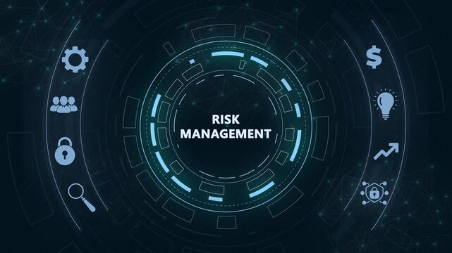Risk Management and Assessment for Business Investment Concept.Internet, business, Technology and network concept.