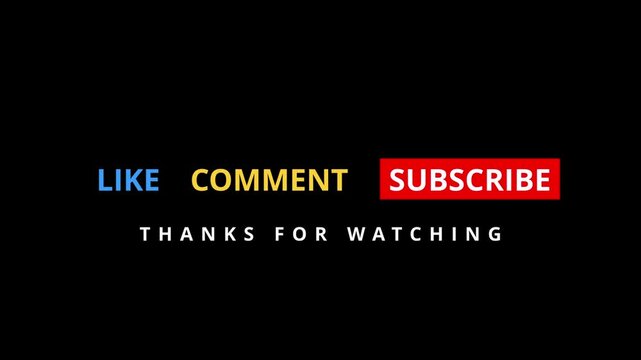 Like Comment And Subscribe Social Media Call To Action Overlay