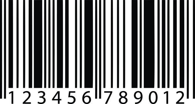 Generic Retail Barcode Vector Illustration for Product Label Inventory and Point of Sale System