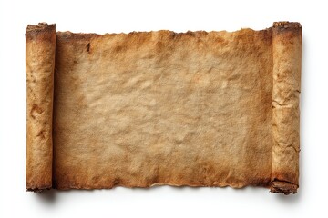 Parchment sheet document scroll historical.