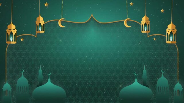 Eid Mubarak Islamic Background Design.