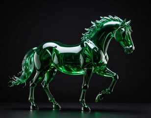 Obraz premium ガラス製の馬