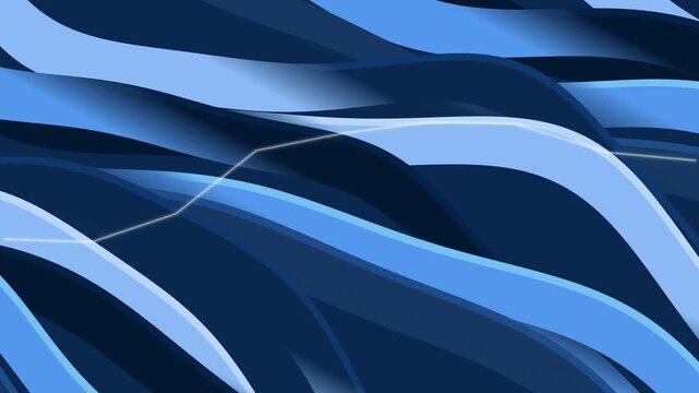 Dynamic blue wave pattern with electric connections