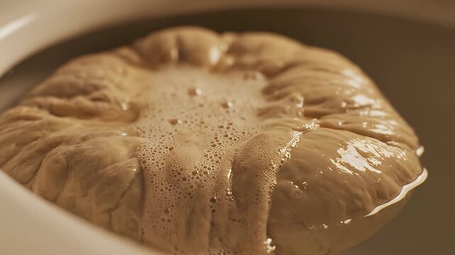 Kombucha SCOBY in Fermentation Process.