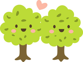 vector illustration of a tree © Yeeun Kim