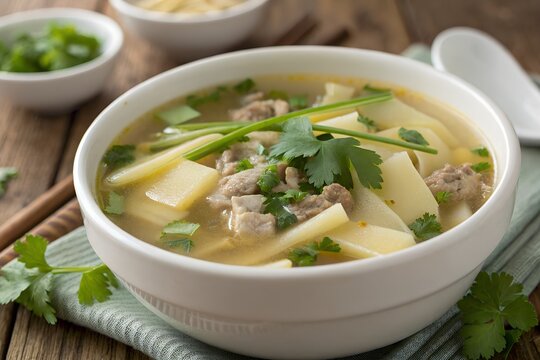 Bamboo shoot soup
