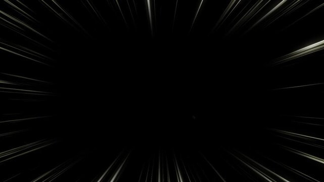 Anime Action Speedline Zoom Transition with Dust and Noise Texture Overlay Alpha Channel 4K Video