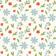Hand_Drawn_Pastel_Blue_Daisy_and_Red_Wildflower_Seamless_Pattern