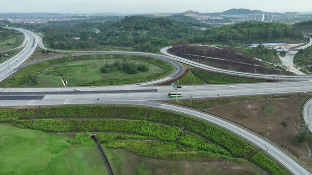 Complex Highway Interchange at Rawang, Malaysia 007