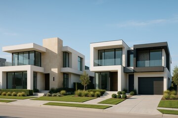 Fototapeta premium Modern luxury residential architecture design.