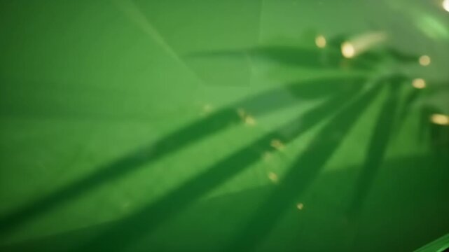Blurry Green Shadows with Lights.