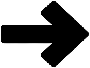 Bold navigation pointer arrows PNG isolated on transparent background for UI emphasis elements