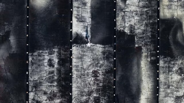 Salt mining fields evaporation ponds in Vietnam, Aerial view.