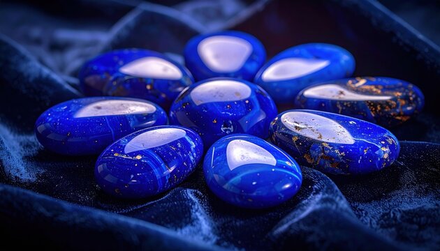 FlyPro Firefly Lapis Lazuli Starburst Pattern on Velvety Surface Professional Photography