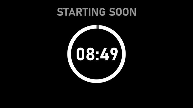10 minutes countdown clock. digital clock timer