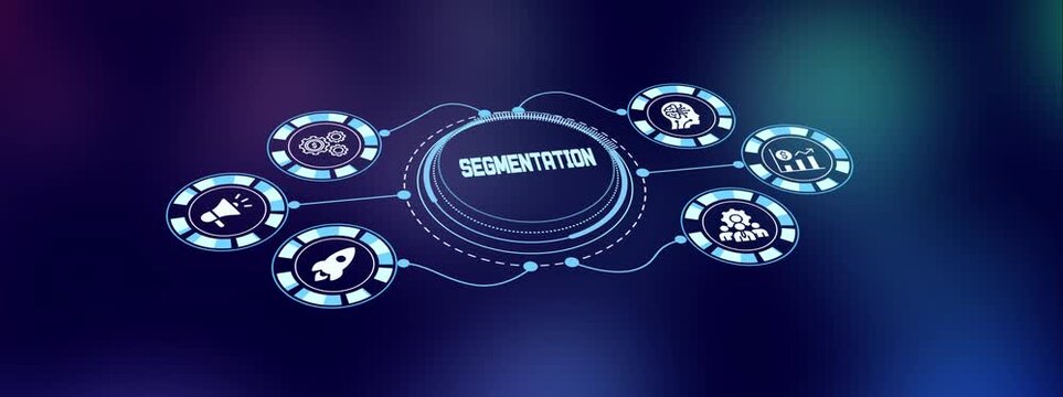 Customer segmentation and market analysis icon for targeted data sorting and business audience classification.