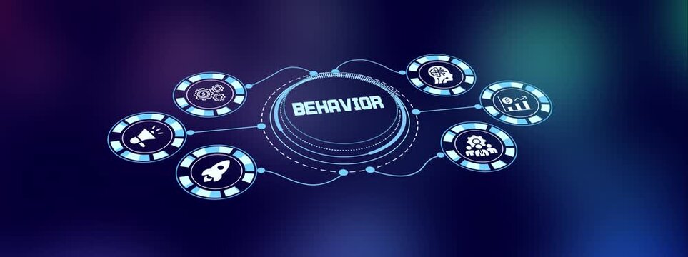 Modern behavior and psychology icon representing user actions and human interaction patterns in digital environments.