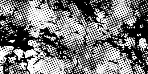 Abstract retro grunge seamless pattern with urban art texture, featuring paint splashes, chaotic shapes, lines, dots, and patches in a sports graffiti style vector background. © Pandawa