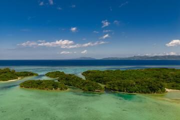 石垣島川平湾（ドローンによる空撮）