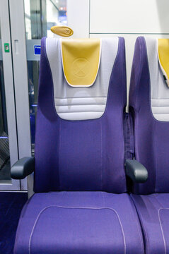 One empty seat on board the Heathrow Express