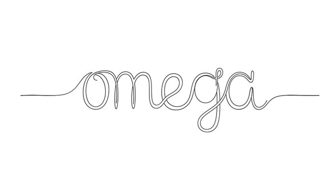 Easter omega symbol isolated on transparent background