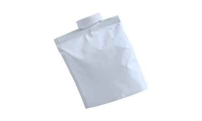 Naklejka premium white matte stand up pouch